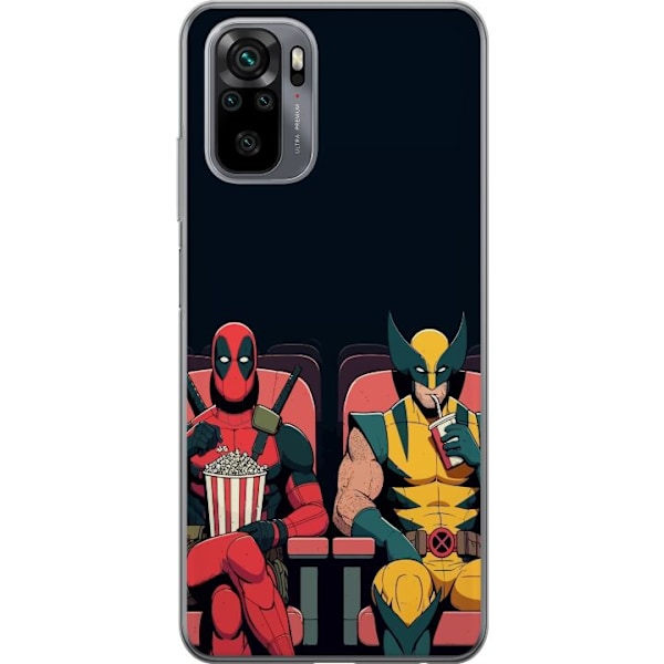 Xiaomi Redmi Note 10S Gjennomsiktig deksel Deadpool & Wolverin