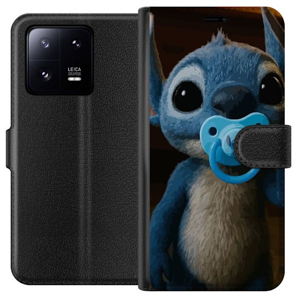 Xiaomi 13 Pro Lompakkokotelo Stitch & Napp - vauvateema söpöllä hahmolla