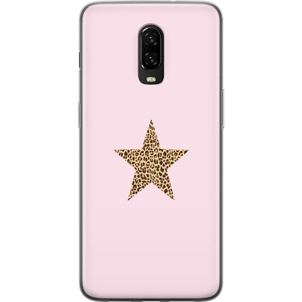 OnePlus 6T Läpinäkyvä kuori Leopard tähti