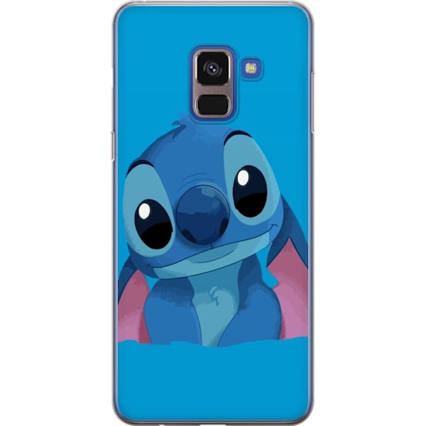 Samsung Galaxy A8 (2018) Läpinäkyvä kuori Stitch Sininen