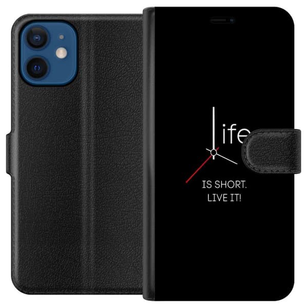 Kompatibelt Plånboksfodral till Apple iPhone 12 mini Livet är kort