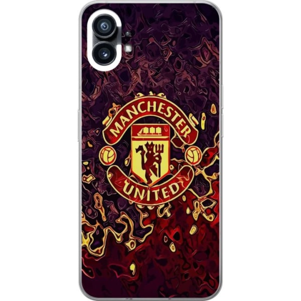 Nothing Phone (1) Gjennomsiktig deksel Manchester United