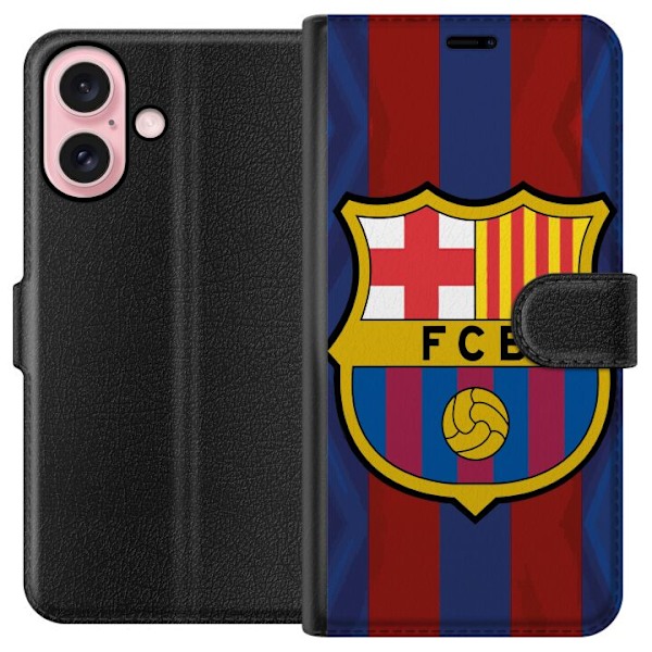 Apple iPhone 16 Lompakkokotelo FCB Barcelona