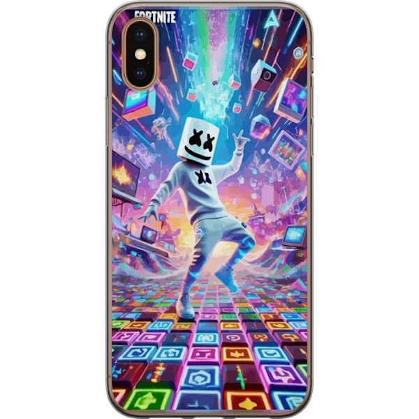 Apple iPhone X Läpinäkyvä kuori Fortnite Dance | Marshmello