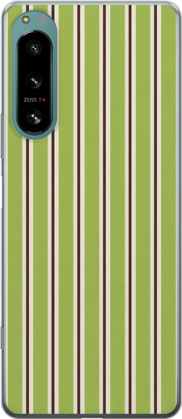 Kompatibel Mobilcover til Sony Xperia 5 IV Matcha Stripe grøn