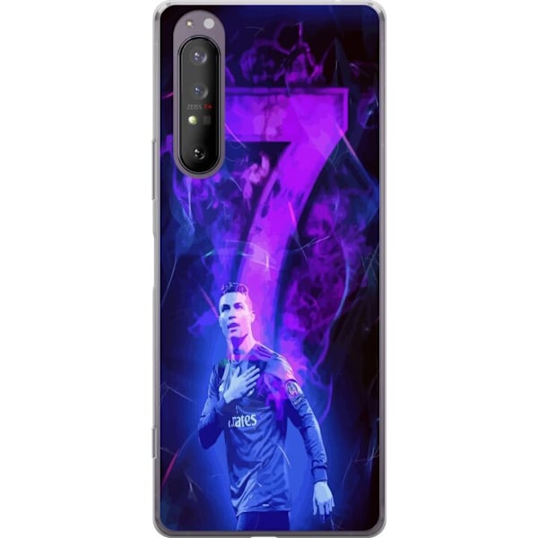 Sony Xperia 1 II Läpinäkyvä kuori Ronaldo 7 - Jalkapalloleg