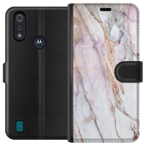 Motorola Moto E6i Tegnebogsetui Marmar