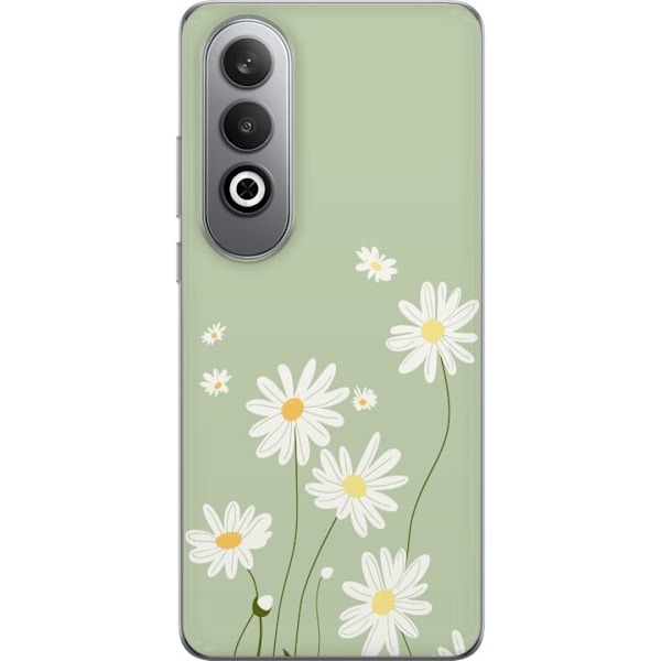OnePlus Nord CE4 Genomskinligt Skal Prästkragar – blommigt mönster i svensk sommarstil