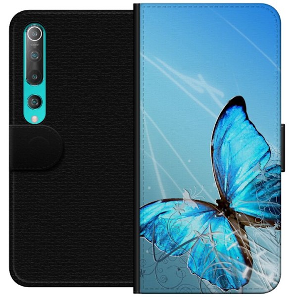 Xiaomi Mi 10 5G Tegnebogsetui Sommerfugl