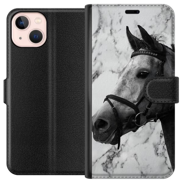 Kompatibelt Plånboksfodral till Apple iPhone 13 mini Häst
