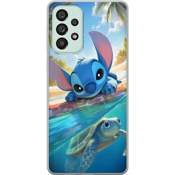 Samsung Galaxy A73 5G Gjennomsiktig deksel Stitch med skilpadd