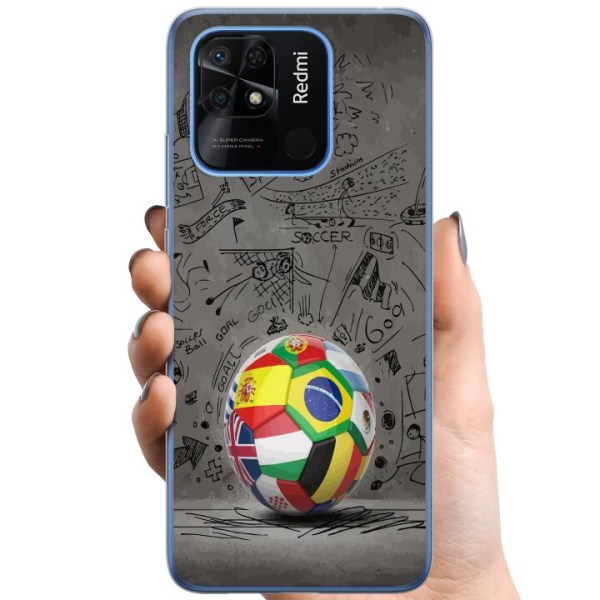 Xiaomi Redmi 10C TPU Mobilskal Fotboll Världen