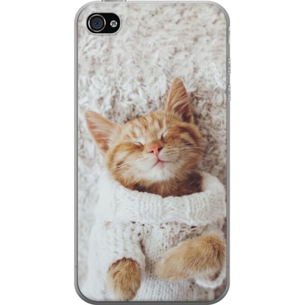Apple iPhone 4 Cover / Mobilcover - Kitty Sweater
