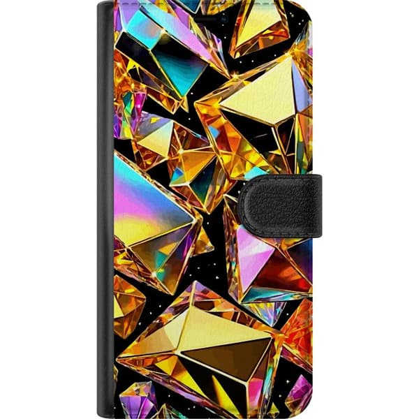 Kompatibelt Plånboksfodral till Samsung Galaxy A22 5G 3D Guld