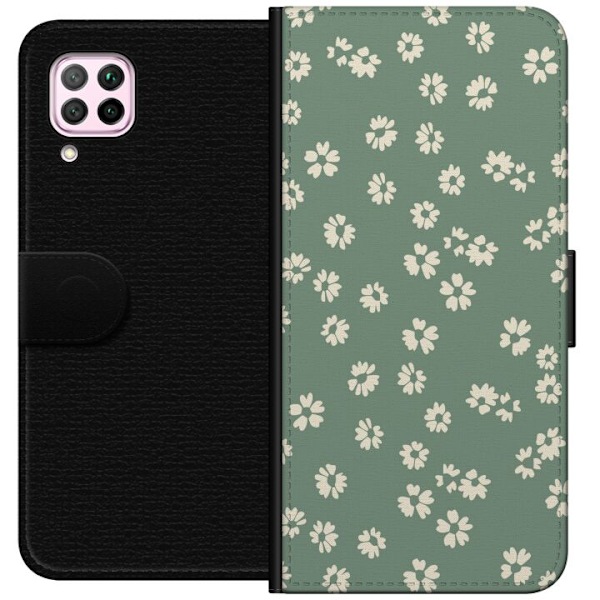 Huawei P40 lite Plånboksfodral Blomsterdröm – färgglatt blommönster