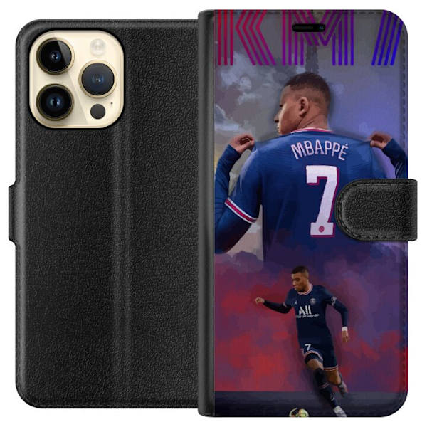 Apple iPhone 15 Pro Max Tegnebogsetui MAP Fodbold Design Grafisk Mønster Moderne Sportsmotiv Trend Fodbold Populær Grafisk Stil Motiv