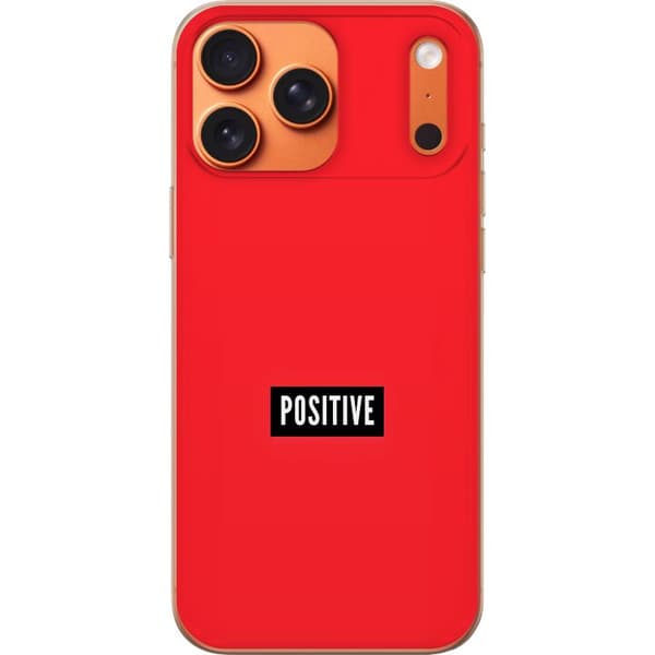 Yhteensopiva Puhelinkuori Apple iPhone 17 Pro Max Positive text punainen