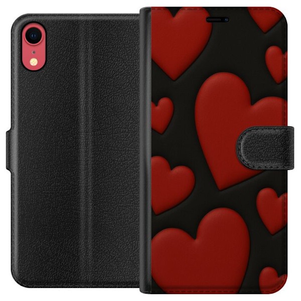 Apple iPhone XR Plånboksfodral Red Velvet Hearts