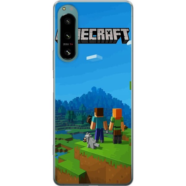 Sony Xperia 5 IV Genomskinligt Skal Minecraft Key Art