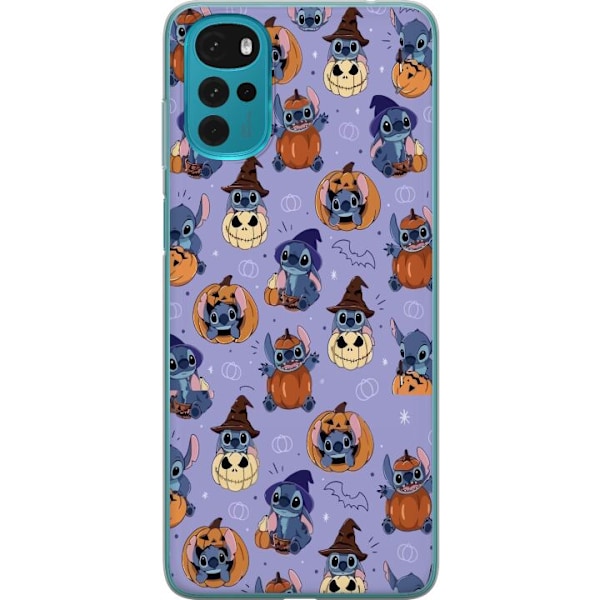 Motorola Moto G22 Läpinäkyvä kuori Stitch halloween