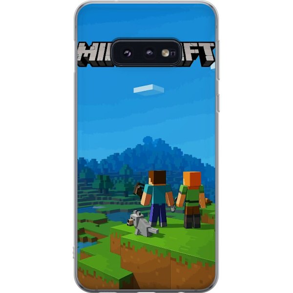Samsung Galaxy S10e Läpinäkyvä kuori Minecraft Key Art