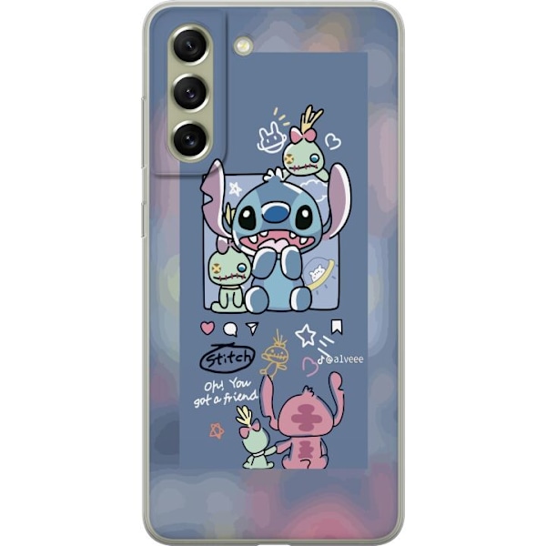 Samsung Galaxy S21 FE 5G Läpinäkyvä kuori Stitch Ystävät