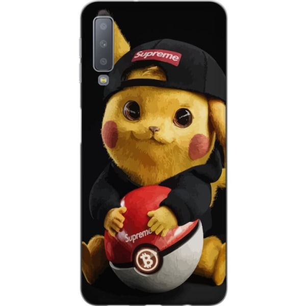 Samsung Galaxy A7 (2018) Gennemsigtig cover Pikachu Supreme