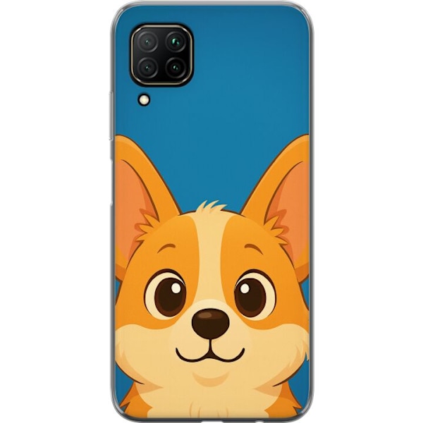 Huawei P40 lite Gennemsigtig cover Hello Corgi