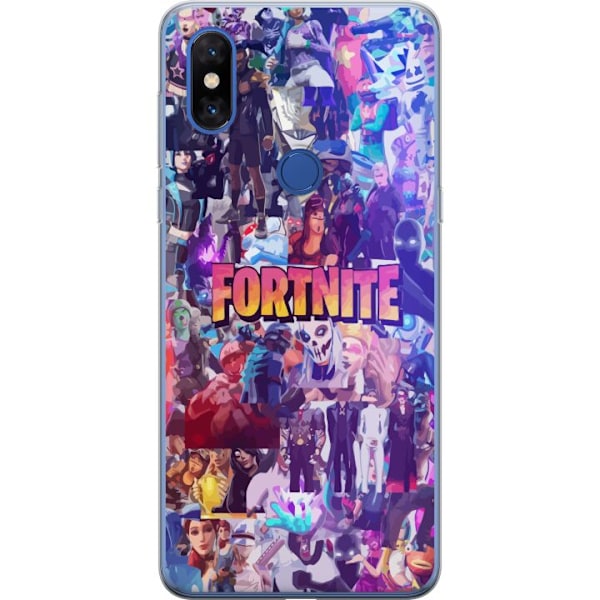 Xiaomi Mi Mix 3 Gjennomsiktig deksel Fortnite