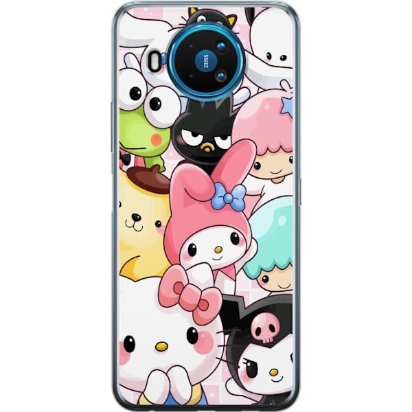 Nokia 8.3 5G Läpinäkyvä kuori Kawaii Sanrio Crew
