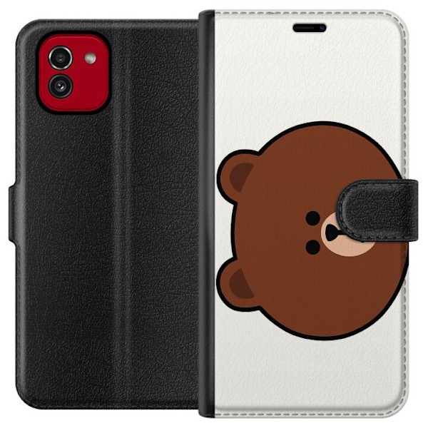 Samsung Galaxy A03 Tegnebogsetui line friends brown