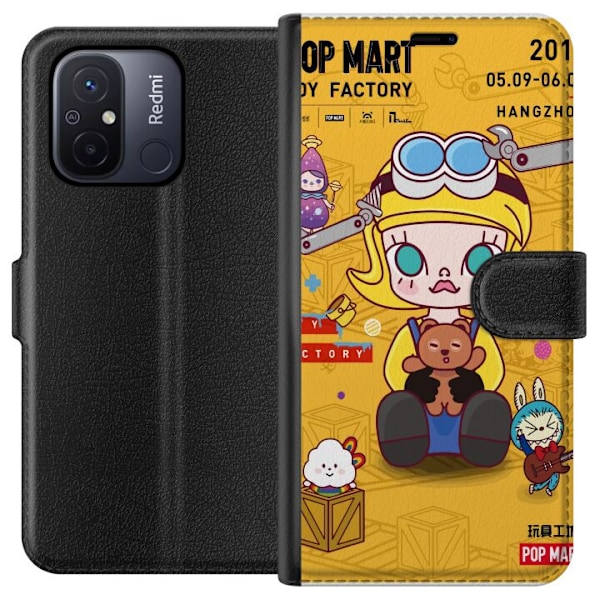 Xiaomi Redmi 12C Tegnebogsetui Legetøjsfabrik Pop Mart