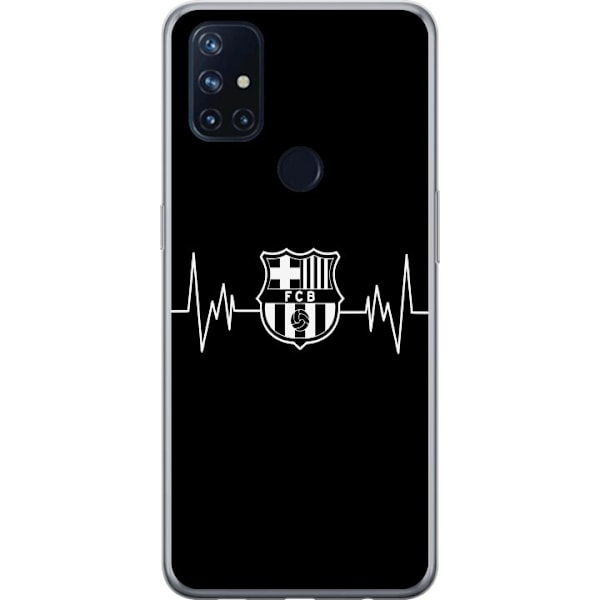 OnePlus Nord N10 5G Läpinäkyvä kuori FC Barcelona