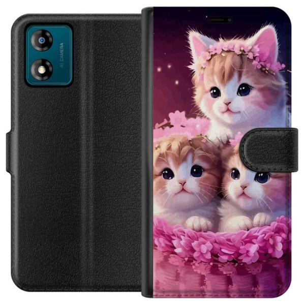 Motorola Moto E13 Plånboksfodral Katter