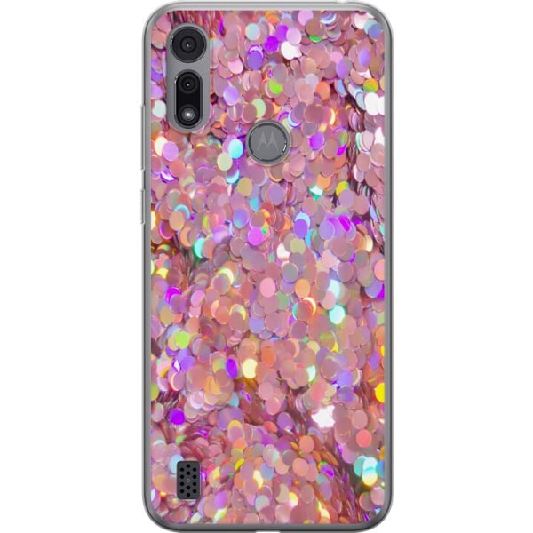 Motorola Moto E6i Läpinäkyvä kuori Kimalteleva
