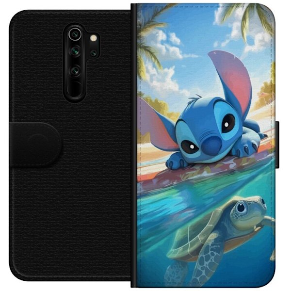 Xiaomi Redmi Note 8 Pro  Lompakkokotelo Stitch kilpikonnalla -