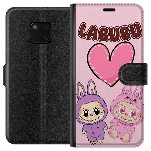 Huawei Mate 20 Pro Lompakkokotelo Labubu Pink Monster