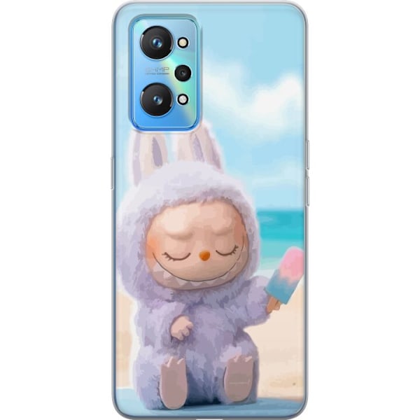 Realme GT Neo2 Läpinäkyvä kuori Labubu Vaaleanpunainen Tunn