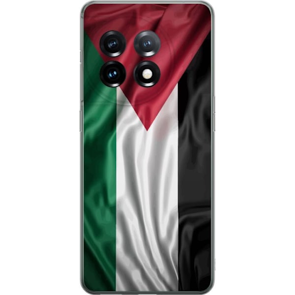 OnePlus 11 Gennemsigtig cover Palestinaflaget – ikonisk frihedssymbol i rød, sort, hvid og grøn