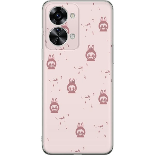 OnePlus Nord 2T Läpinäkyvä kuori Labubu Neon Pop - Neonvärinen pop art hirviö