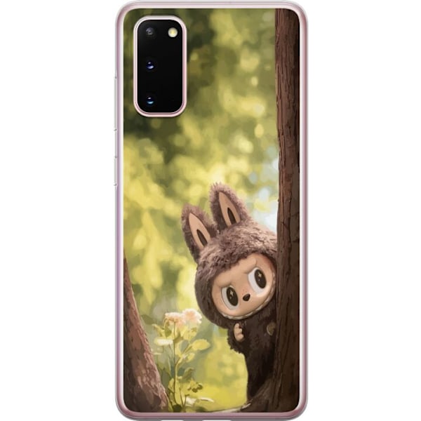 Samsung Galaxy S20 Gennemsigtig cover Labubu Graffiti Vibes – Gadekunst i monsterform