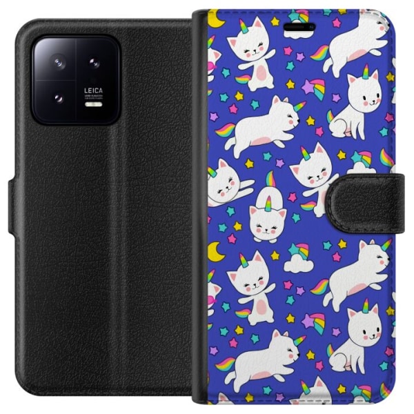 Xiaomi 13 Plånboksfodral Katt enhörningar