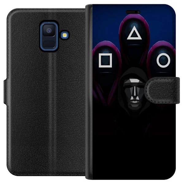 Samsung Galaxy A6 (2018) Lompakkokotelo Squid Game Kausi 3 Uudet Ikoni Suosittu Sarja TV Motiivi Aasialainen Draama Trendikäs Graafinen Suunnittelu