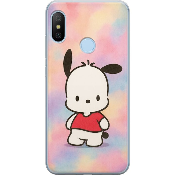 Xiaomi Mi A2 Lite Läpinäkyvä kuori Kawaii Sanrio Pochacco