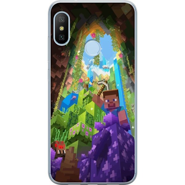 Xiaomi Mi A2 Lite Gennemsigtig cover Minecraft