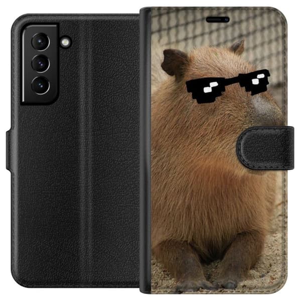 Kompatibelt Plånboksfodral till Samsung Galaxy S21+ 5G Capybara
