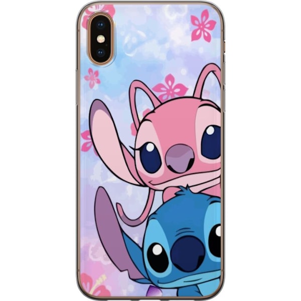 Apple iPhone XS Läpinäkyvä kuori Stitch & Angel