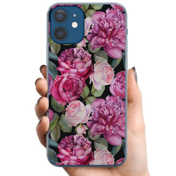 Apple iPhone 12  TPU Mobilcover Blomster