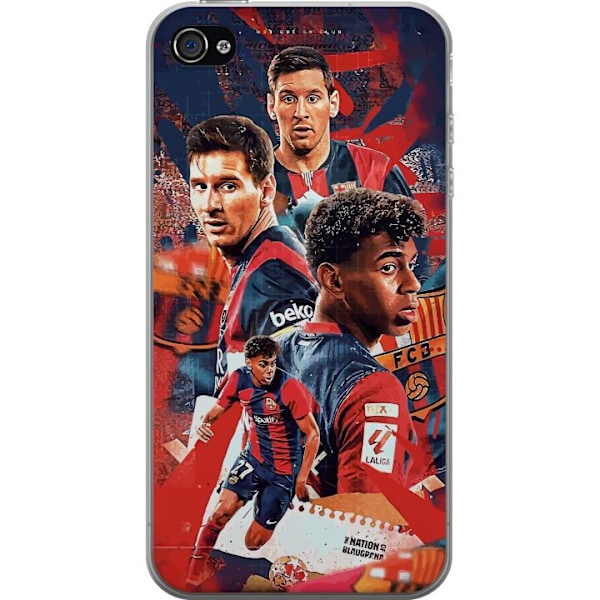 Apple iPhone 4 Genomskinligt Skal Yamal Lamine x Messi