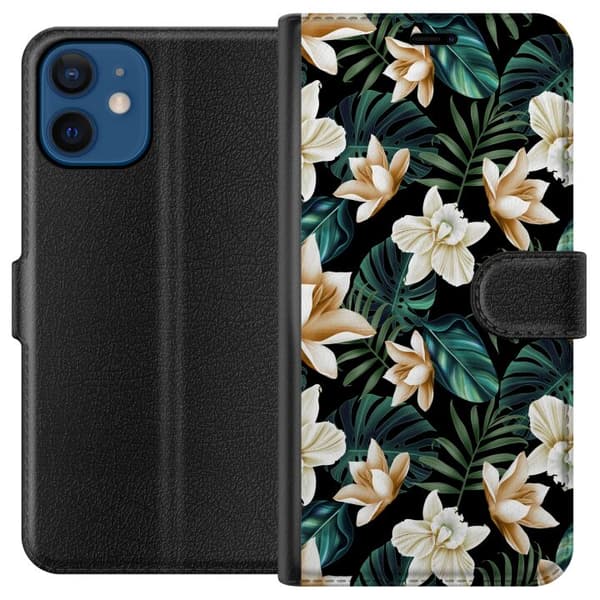 Kompatibelt Plånboksfodral till Apple iPhone 12 mini Blommor